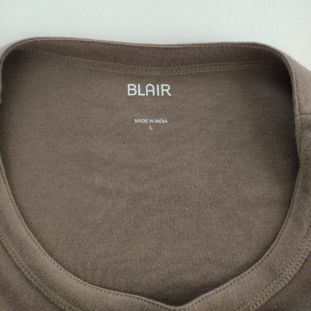 Blair Brown Knit 3/4 Sleeve Casual Tunic Top - Picture 8 of 10